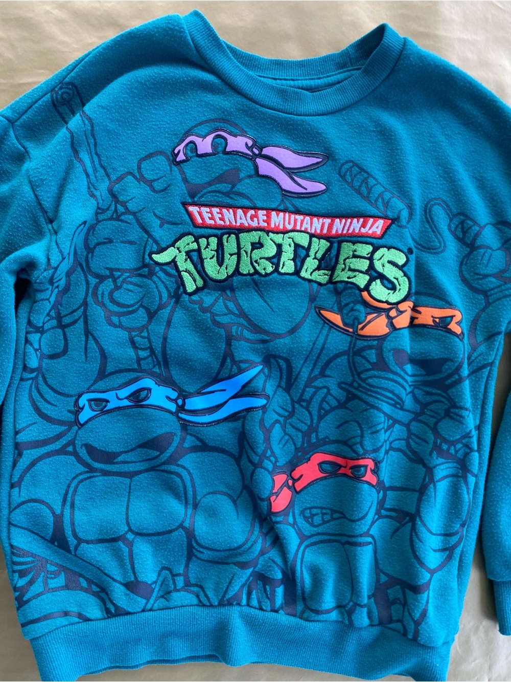 Kids Mutant Ninja Turtles Kids Sweatshirt – Size Medium (8) – Nickelodeon 🐢💪 - Picture 2 of 6